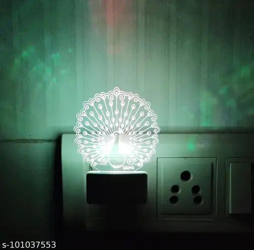 Diona Night Lamp Peacock 3d Led Multi Color Changing Led Light Acrylic Night Lamp Corporate / Birthday Gift